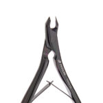 Tytanowe cążki do skórek czarne błyszczące ostrze 3mm - obrazek 2