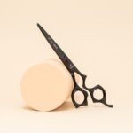 Nożyczki fryzjerskie czarne tytanowe rozmiar 7