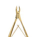 Tytanowe cążki do skórek złote polerowane <i>CN119.TG ostrze 7mm</i> - obrazek 2